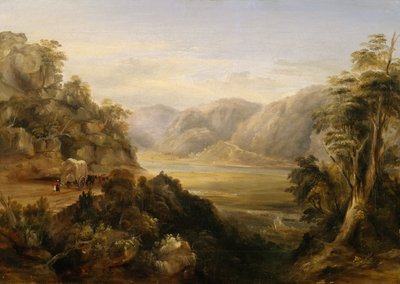 Wisemans Ferry in 1838 by Conrad Martens